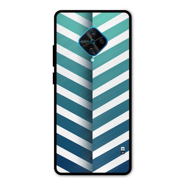 Awesome Angular Stripes Metal Back Case for Vivo S1 Pro