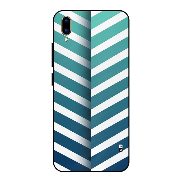 Awesome Angular Stripes Metal Back Case for Vivo V11 Pro