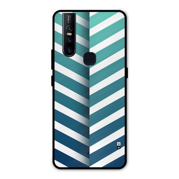 Awesome Angular Stripes Metal Back Case for Vivo V15