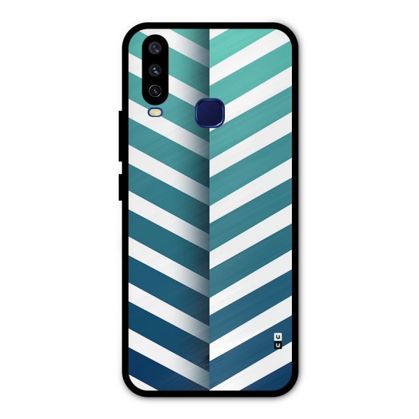 Awesome Angular Stripes Metal Back Case for Vivo V17