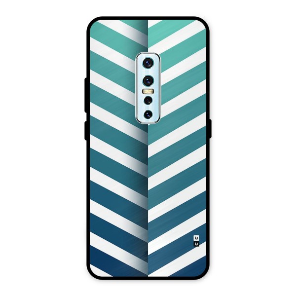 Awesome Angular Stripes Metal Back Case for Vivo V17 Pro