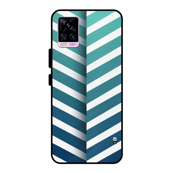 Awesome Angular Stripes Metal Back Case for Vivo V20 Pro