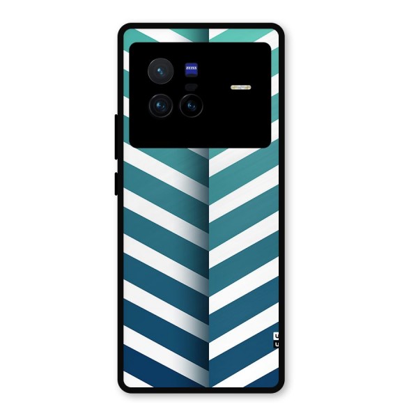 Awesome Angular Stripes Metal Back Case for Vivo X80