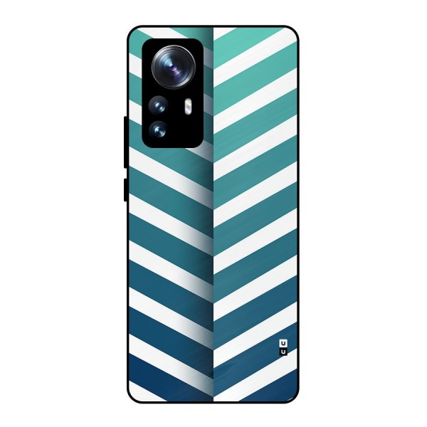 Awesome Angular Stripes Metal Back Case for Xiaomi 12 Pro