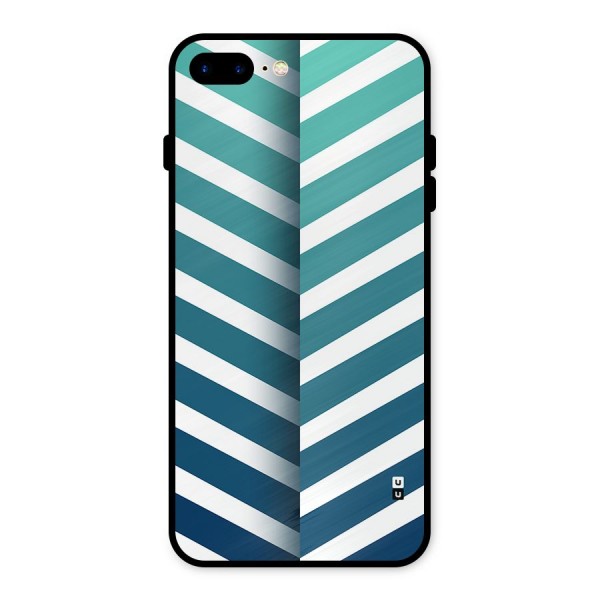 Awesome Angular Stripes Metal Back Case for iPhone 8 Plus