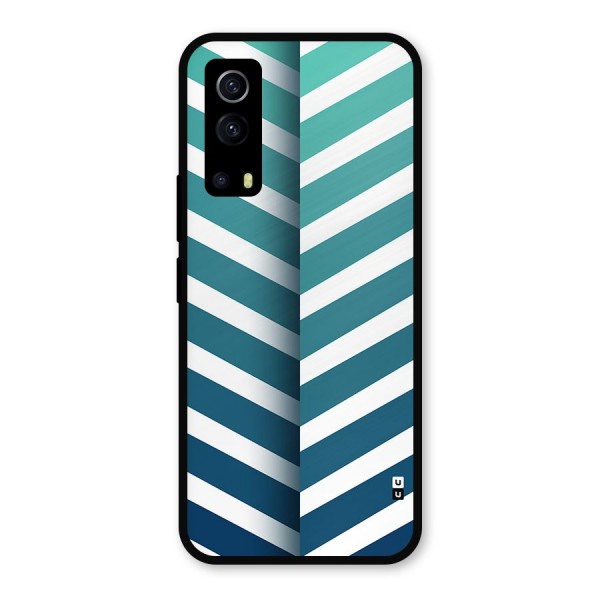 Awesome Angular Stripes Metal Back Case for iQOO Z3