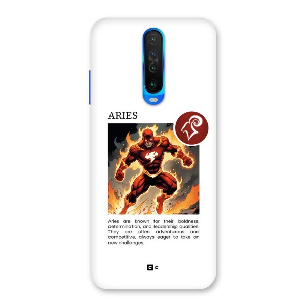 Awesome Aries Back Case for Poco X2