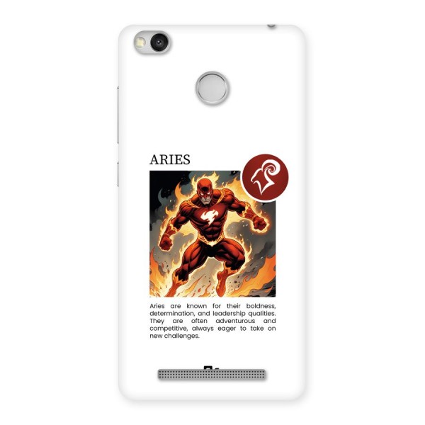 Awesome Aries Back Case for Redmi 3S Prime