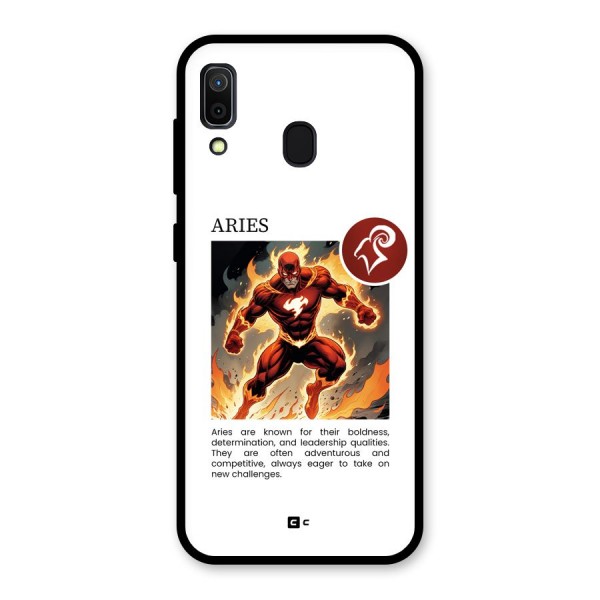 Awesome Aries Glass Back Case for Galaxy A30