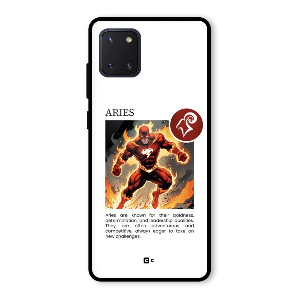 Awesome Aries Glass Back Case for Galaxy Note 10 Lite