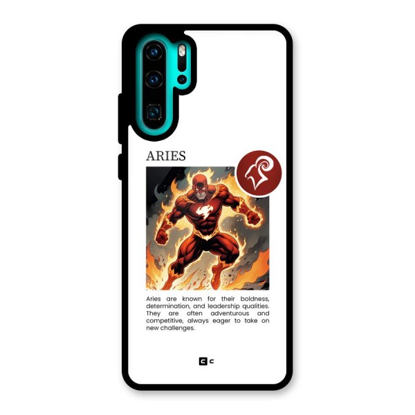 Awesome Aries Glass Back Case for Huawei P30 Pro