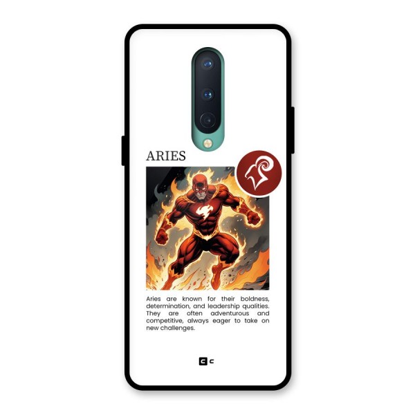 Awesome Aries Glass Back Case for OnePlus 8