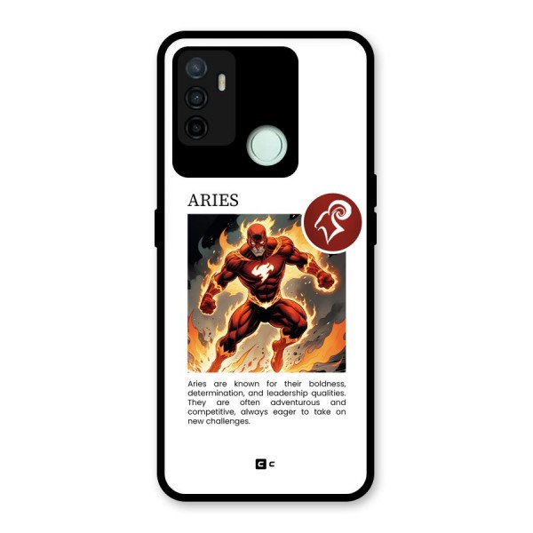 Awesome Aries Glass Back Case for Oppo A53