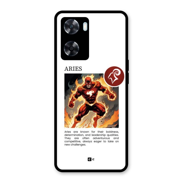 Awesome Aries Glass Back Case for Oppo A77