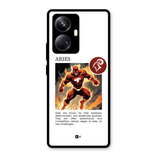 Awesome Aries Glass Back Case for Realme 10 Pro Plus