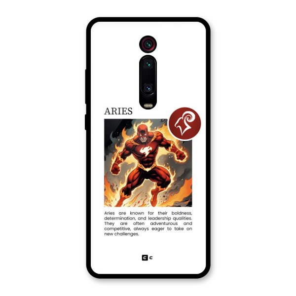 Awesome Aries Glass Back Case for Redmi K20