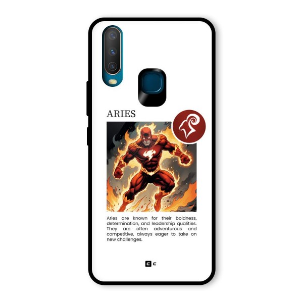 Awesome Aries Glass Back Case for Vivo Y12