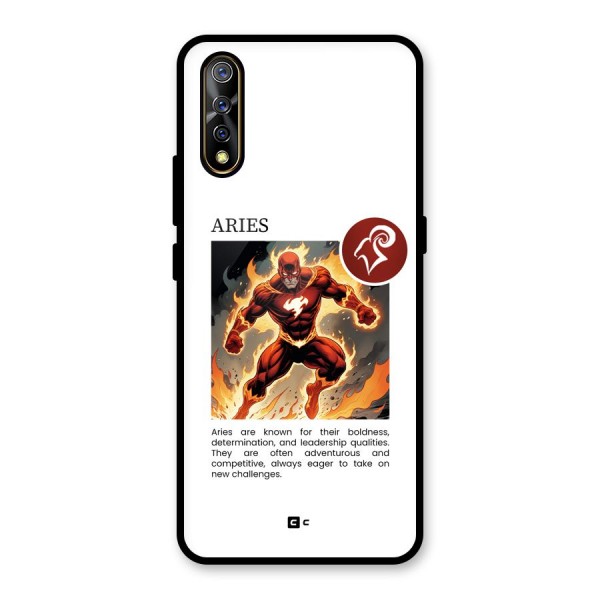 Awesome Aries Glass Back Case for Vivo Z1x