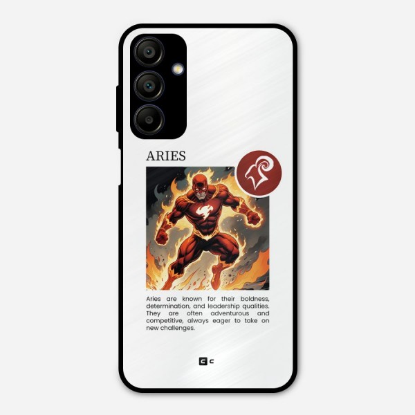 Awesome Aries Metal Back Case for Galaxy A15 5G