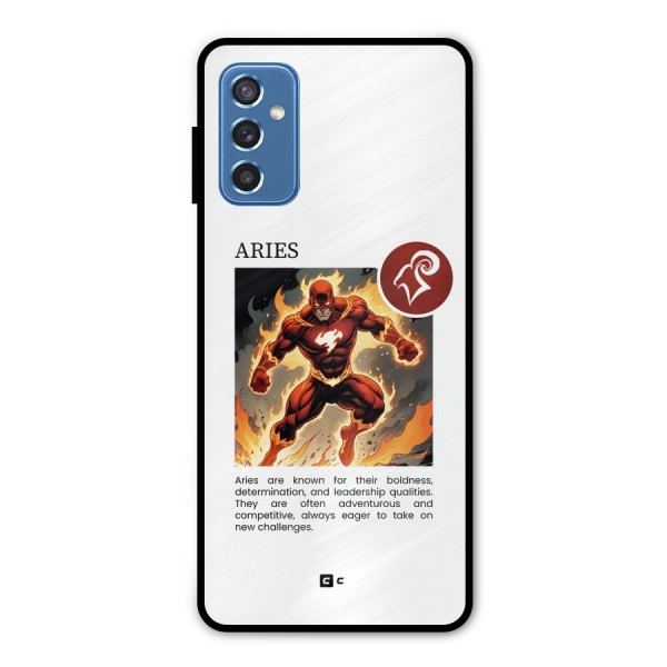 Awesome Aries Metal Back Case for Galaxy M52 5G