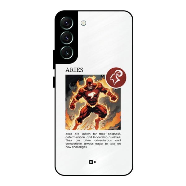 Awesome Aries Metal Back Case for Galaxy S22 Plus 5G