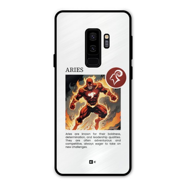 Awesome Aries Metal Back Case for Galaxy S9 Plus