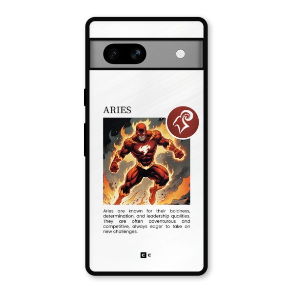 Awesome Aries Metal Back Case for Google Pixel 7a