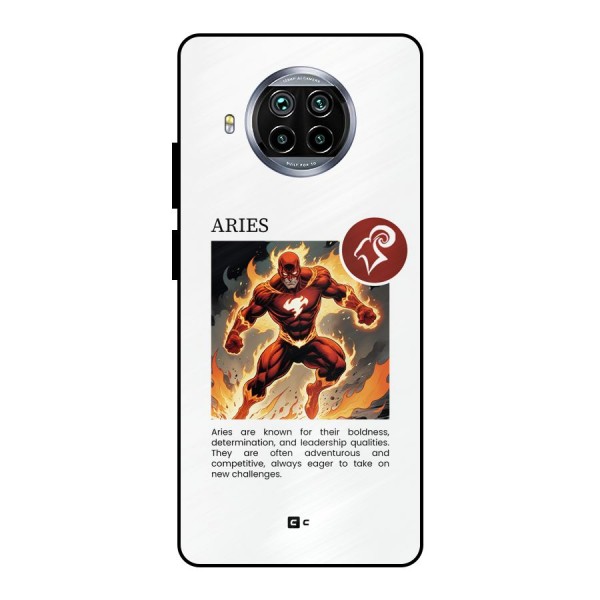 Awesome Aries Metal Back Case for Mi 10i