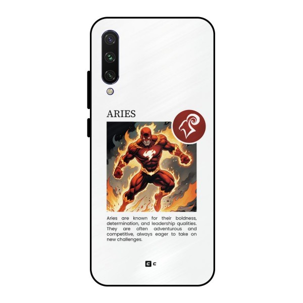 Awesome Aries Metal Back Case for Mi A3