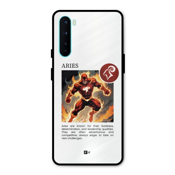 Awesome Aries Metal Back Case for OnePlus Nord