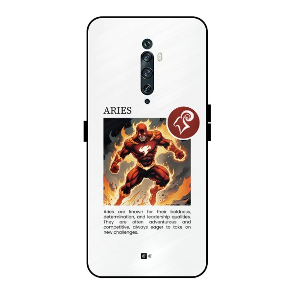 Awesome Aries Metal Back Case for Oppo Reno2 F