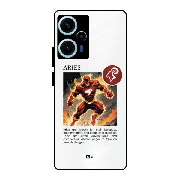 Awesome Aries Metal Back Case for Poco F5