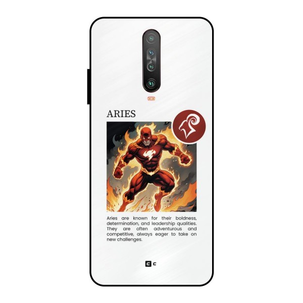 Awesome Aries Metal Back Case for Poco X2