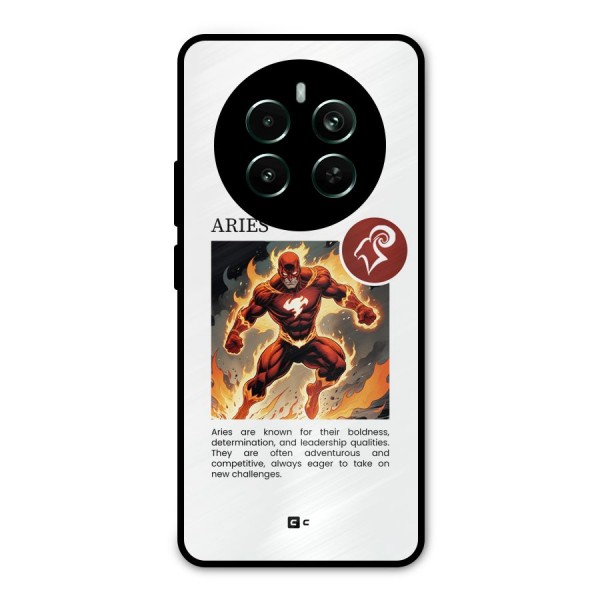 Awesome Aries Metal Back Case for Realme 12 Plus