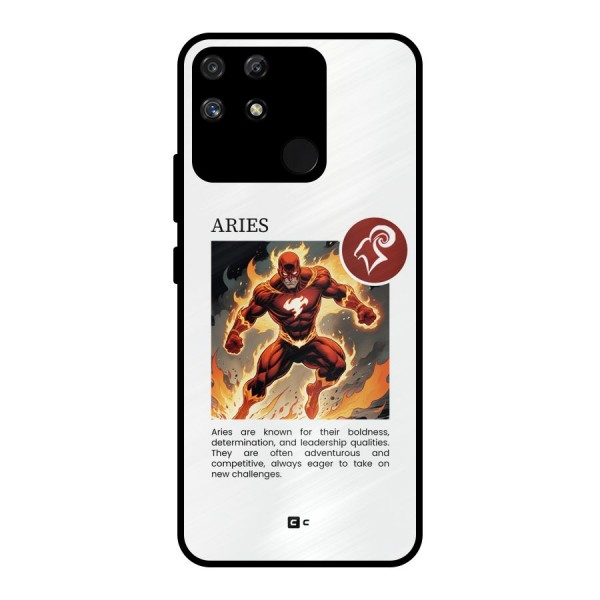 Awesome Aries Metal Back Case for Realme Narzo 50A