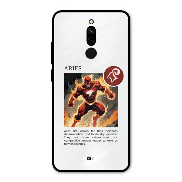 Awesome Aries Metal Back Case for Redmi 8