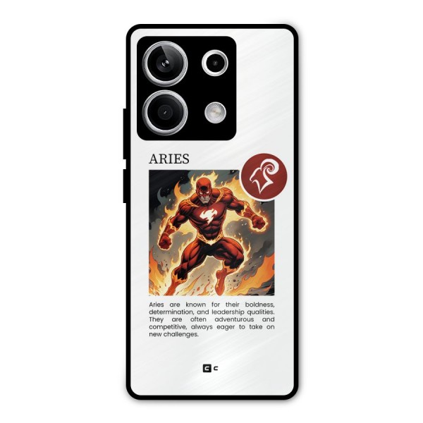 Awesome Aries Metal Back Case for Redmi Note 13 5G