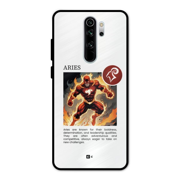 Awesome Aries Metal Back Case for Redmi Note 8 Pro