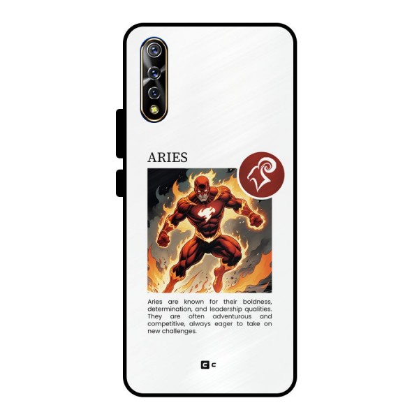 Awesome Aries Metal Back Case for Vivo S1