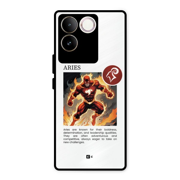 Awesome Aries Metal Back Case for Vivo T2 Pro