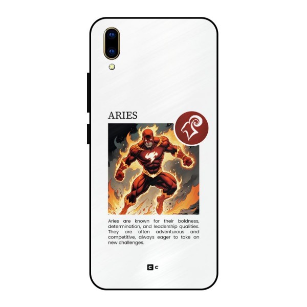 Awesome Aries Metal Back Case for Vivo V11 Pro