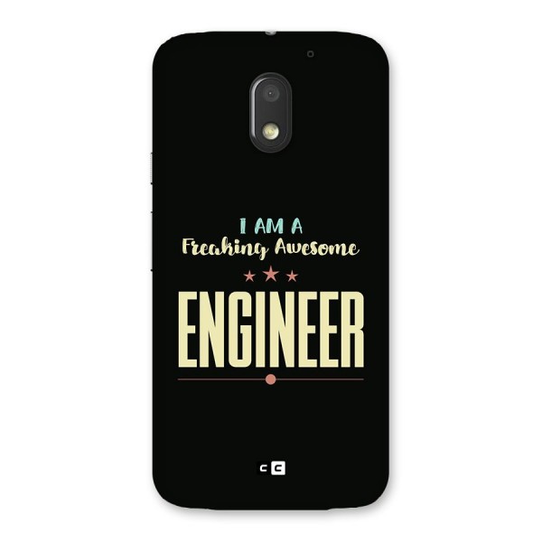 Awesome Engineer Back Case for Moto E3 Power