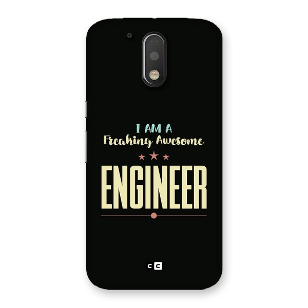 Awesome Engineer Back Case for Moto G4