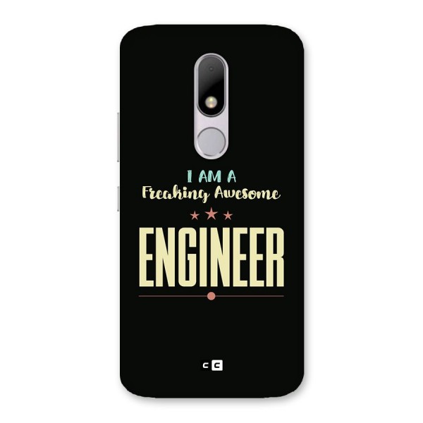 Awesome Engineer Back Case for Moto M