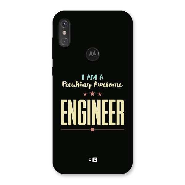 Awesome Engineer Back Case for Motorola One Power