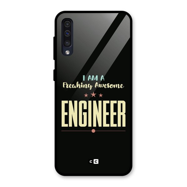 Awesome Engineer Glass Back Case for Galaxy A50s