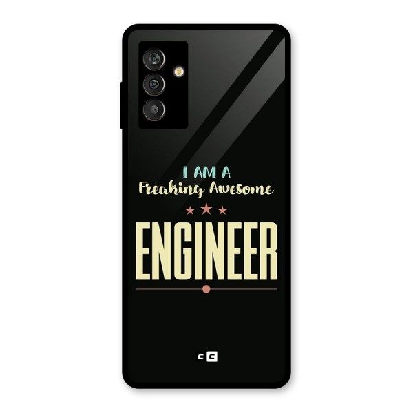 Awesome Engineer Glass Back Case for Galaxy M13