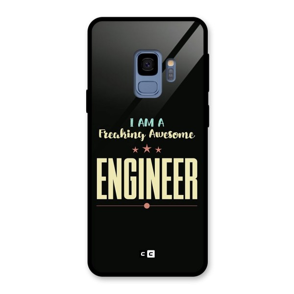 Awesome Engineer Glass Back Case for Galaxy S9