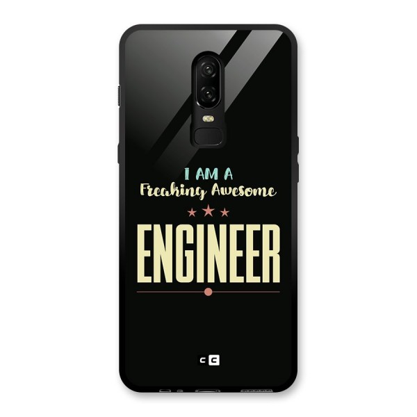 Awesome Engineer Glass Back Case for OnePlus 6