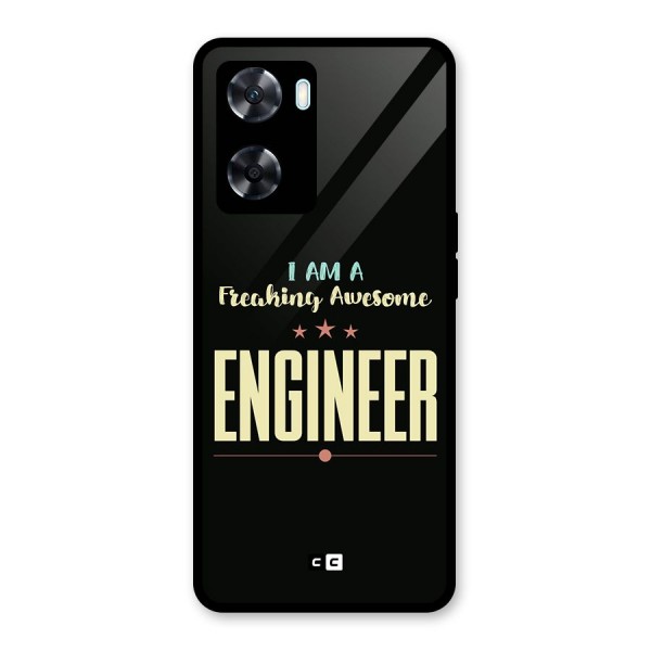 Awesome Engineer Glass Back Case for Oppo A77s